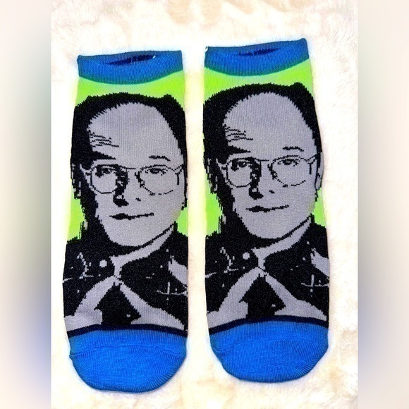 3/$25 Seinfeld George Costanza TV Show Socks Jason Alexander - Picture 1 of 2